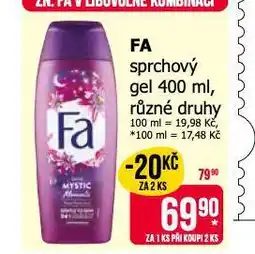 Teta Fa sprchový gel nabídka