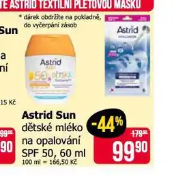Teta Astrid sun dětské mléko na opalování nabídka