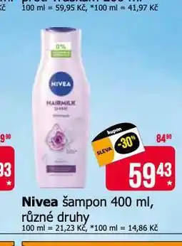 Teta Nivea šampon nabídka