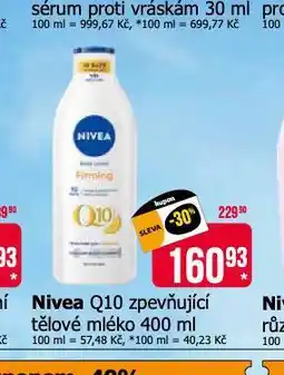 Teta Nivea q10 zpevňující tělové mléko nabídka