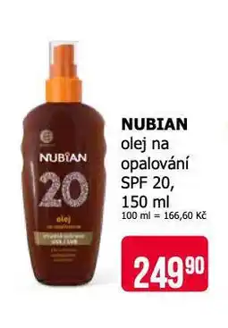 Teta Nubian olej na opalování nabídka