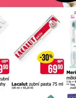 Teta Lacalut zubní pasta nabídka