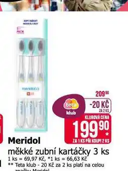 Teta Meridol měkké zubní kartáčky nabídka