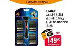 Teta 4ward pánský holicí strojek 3 břity + 20 náhradních hlavic nabídka