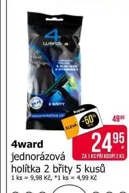 Teta 4ward jednorázová holítka 2 břity 5 kusů nabídka