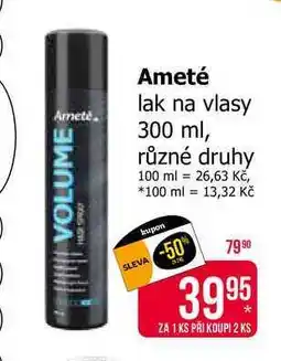 Teta Ameté lak na vlasy 300 ml, různé druhy nabídka