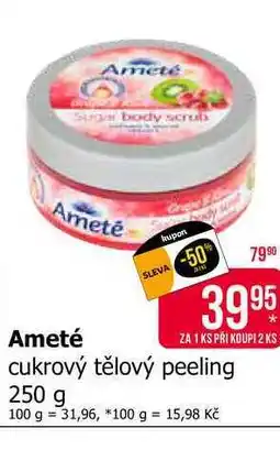 Teta Ameté cukrový tělový peeling 250 g nabídka