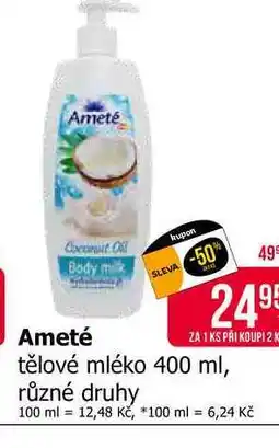Teta Ameté tělové mléko 400 ml, různé druhy nabídka
