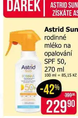 Teta Astrid Sun rodinné mléko na opalování SPF 50, 270 ml nabídka