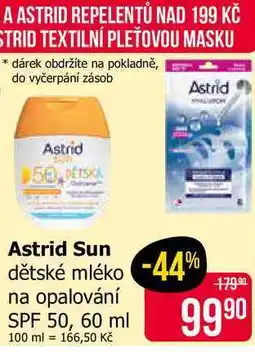 Teta Astrid Sun dětské mléko na opalování SPF 50, 60 ml nabídka