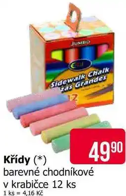 Teta Křídy barevné chodníkové v krabičce 12 ks nabídka
