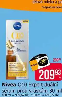 Teta Nivea Q10 Expert duální sérum proti vráskám 30 ml nabídka