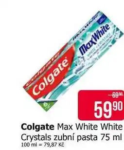 Teta Colgate Max White White Crystals zubní pasta 75 ml nabídka