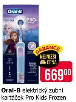 Teta Oral-B elektrický zubní kartáček Pro Kids Frozen nabídka