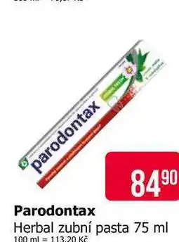 Teta Parodontax Herbal zubní pasta 75 ml nabídka