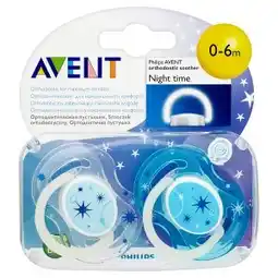 Teta Philips Avent Silikonové ortodontické noční šidítko 2ks nabídka
