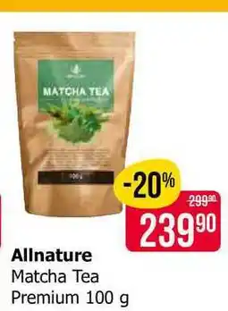 Teta Allnature Matcha Tea Premium 100 g nabídka