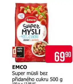 Teta Emco Super müsli bez přidaného cukru 500 g nabídka