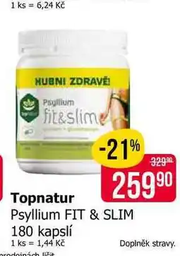 Teta Topnatur Psyllium FIT & SLIM 180 kapslí nabídka