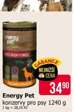 Teta Energy Pet konzervy pro psy 1240 g nabídka