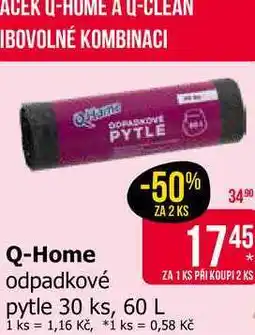 Teta Q-Home odpadkové pytle 30 ks, 60 L nabídka