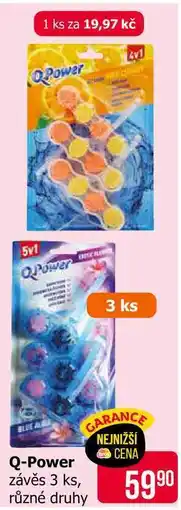 Teta Q-Power závěs 3 ks, různé druhy nabídka
