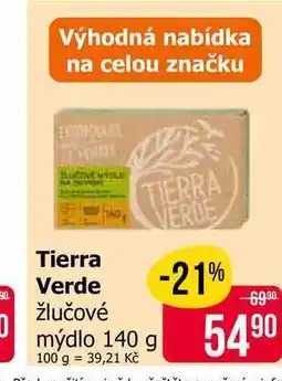 Teta Tierra Verde žlučové mýdlo 140 g nabídka
