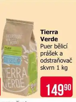 Teta Tierra Verde Puer bělicí prášek a odstraňovač skvrn 1 kg nabídka
