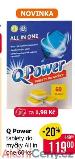 Teta QPower tablety do myčky All in one 60 ks nabídka