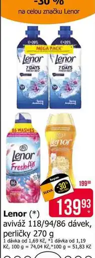 Teta Lenor Unstoppables Vonné Perličky 270g, vybrané druhy nabídka