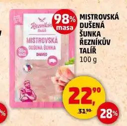 Penny Market MISTROVSKÁ DUŠENÁ ŠUNKA ŘEZNÍKŮV TALÍŘ, 100 g nabídka