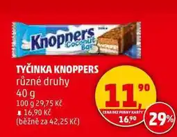 Penny Market TYČINKA KNOPPERS různé druhy, 40 g nabídka