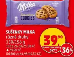 Penny Market SUŠENKY MILKA různé druhy, 150/156 g nabídka