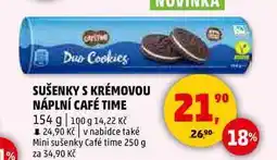 Penny Market SUŠENKY S KRÉMOVOU NÁPLNÍ CAFÉ TIME, 154 g nabídka