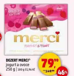 Penny Market DEZERT MERCI jogurt a ovoce, 250 g nabídka