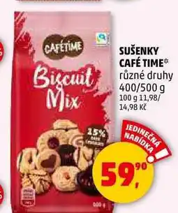 Penny Market SUŠENKY CAFÉ TIME různé druhy, 400/500 g nabídka