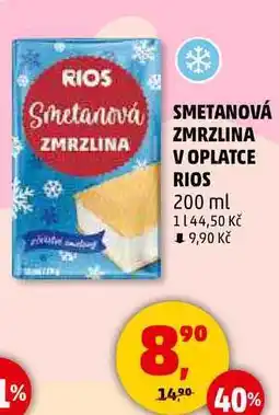 Penny Market SMETANOVÁ ZMRZLINA V OPLATCE RIOS, 200 ml nabídka