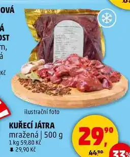Penny Market KUŘECÍ JÁTRA mražená, 500 g nabídka