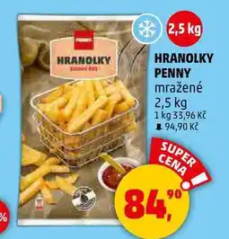 Penny Market HRANOLKY PENNY mražené, 2,5 kg nabídka