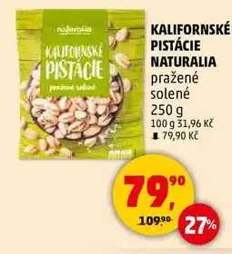 Penny Market KALIFORNSKÉ PISTÁCIE NATURALIA pražené solené, 250 g nabídka