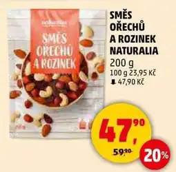 Penny Market SMĚS OŘECHŮ A ROZINEK NATURALIA, 200 g nabídka