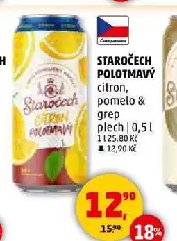 Penny Market Staročech polotmavý citron, 0,5 l nabídka