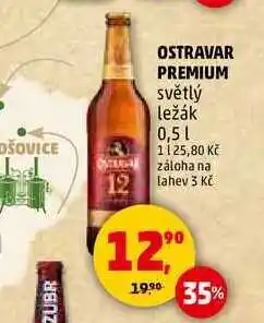 Penny Market OSTRAVAR PREMIUM světlý ležák, 0,5 l nabídka