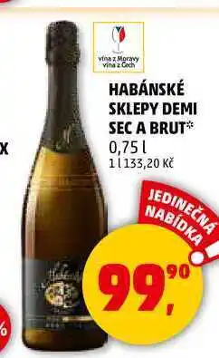 Penny Market HABÁNSKÉ SKLEPY DEMI SEC A BRUT, 0,75 l nabídka