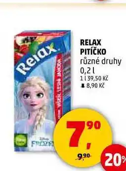 Penny Market RELAX PITÍČKO různé druhy, 0,2 l nabídka