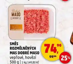 Penny Market SMĚS ROZMĚLNĚNÝCH MAS DOBRÉ MASO vepřové, 500 g nabídka