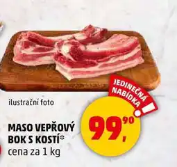 Penny Market MASO VEPŘOVÝ BOK S KOSTÍ, 1 kg nabídka
