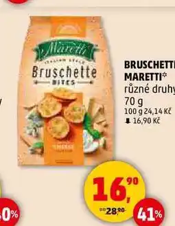 Penny Market BRUSCHETTE MARETTI různé druhy, 70 g nabídka