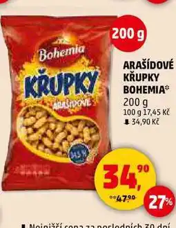 Penny Market ARAŠÍDOVÉ KŘUPKY BOHEMIA, 200 g nabídka