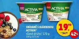 Penny Market ACTIVIA SNÍDANĚ S VLÁKNINOU různé druhy, 170 g nabídka